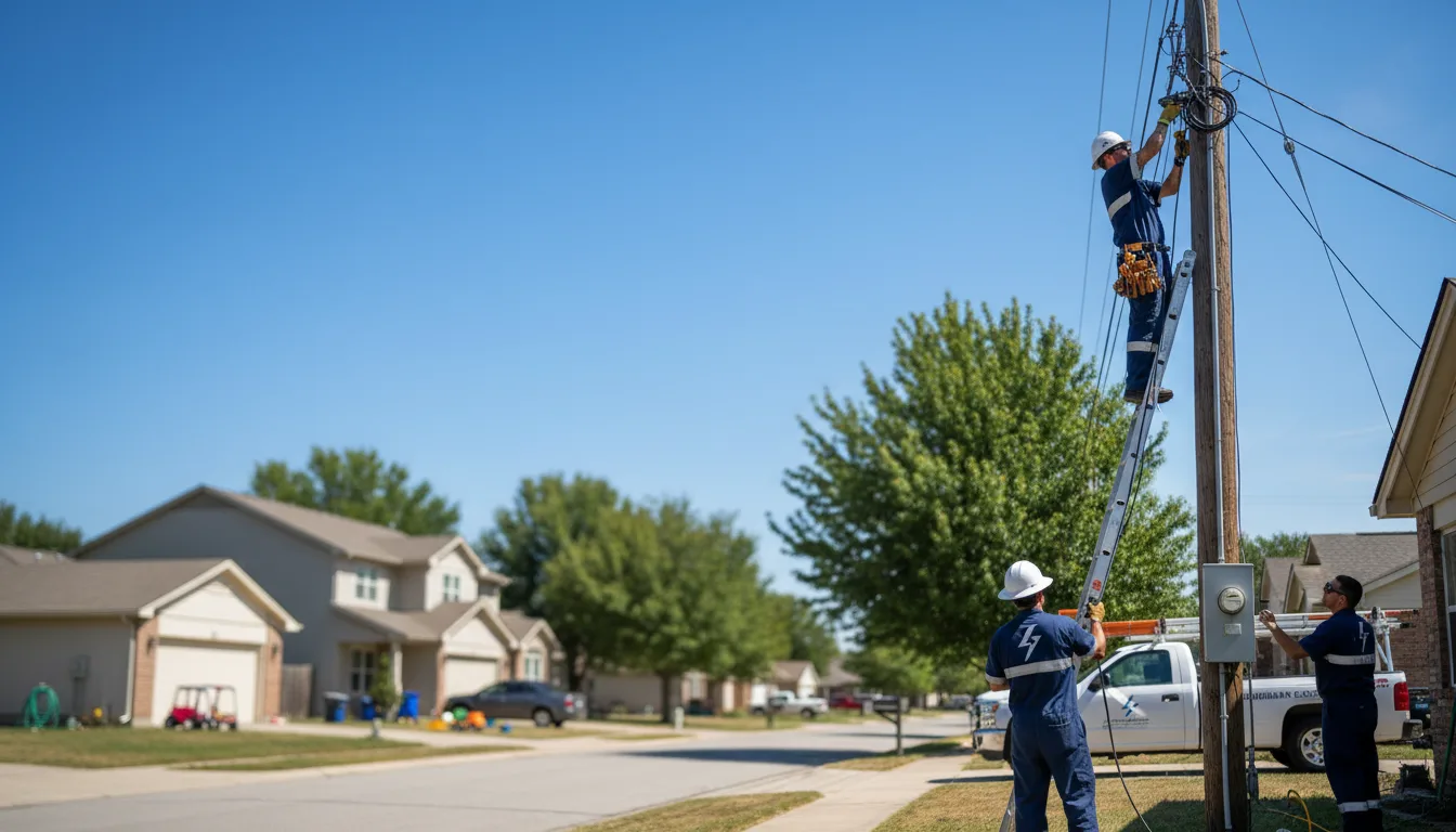 Residential electrician providing installation services in El Paso, IL